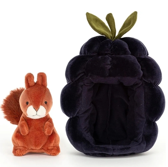 Jellycat Brambling Squirrel 7x6" Soft and Plush NWT - Picture 3 of 4